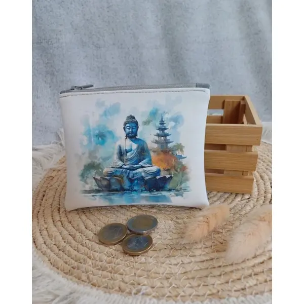 Porte-monnaie / pochette - motif bouddha