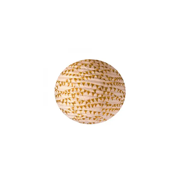 Lanterne fanion or luxe en papier