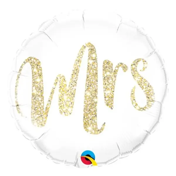 Ballon aluminium 45cm Mrs glitter