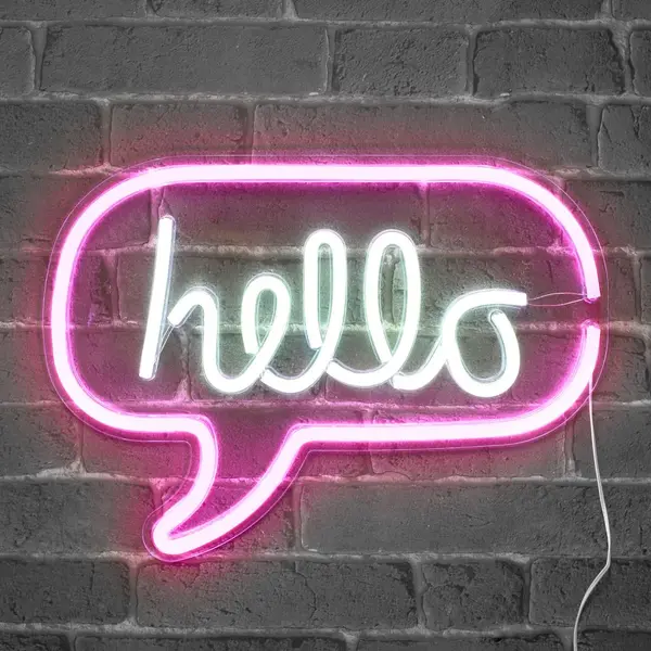 Lampe Néon Hello 45 cm - Neon Deco Exclusif - SkyLantern.fr