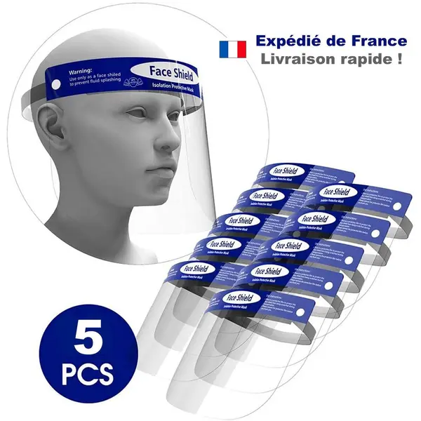 Visiere de Protection Transparente x5