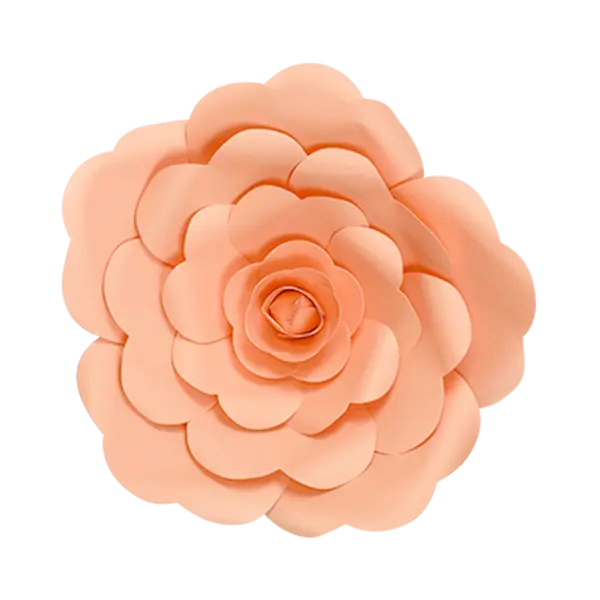 Fleur En Papier Rose Pêche 30 cm - SkyLantern.fr