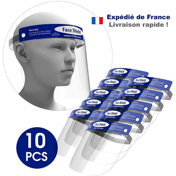 Visiere de Protection Transparente x10