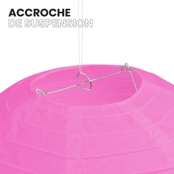 Lot de 12 Boules Japonaises Fuchsia 50 cm - SkyLantern.fr