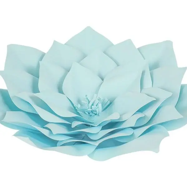 Fleur En Papier Gardénia Turquoise 30 cm - SkyLantern.fr