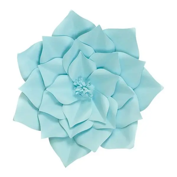 Fleur En Papier Gardénia Turquoise 30 cm - SkyLantern.fr