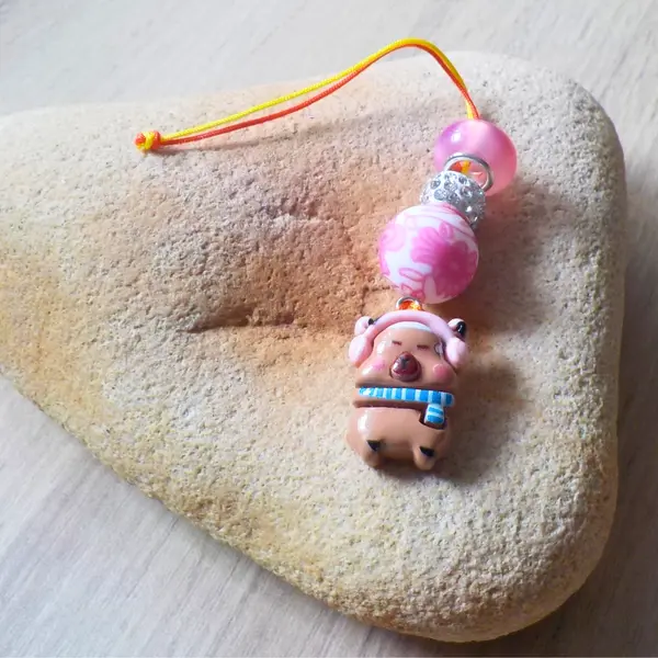Breloque de portable charms de téléphone capybara accessoire pour smartphone capibara kawaii fait main