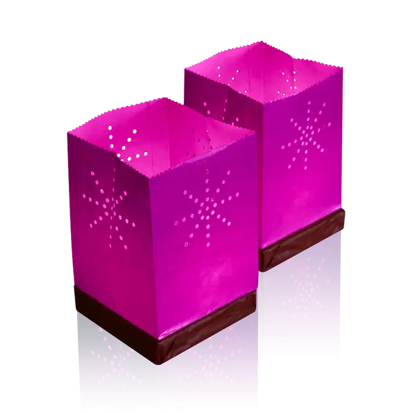 Lot de 2 Lanternes flottantes Parme - 15cm - Skylantern.fr