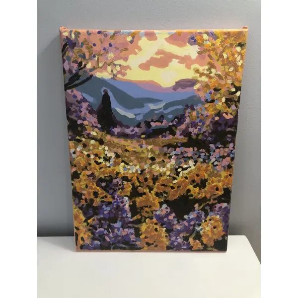 Tableau toile tendue peinture acrylique réf 8853