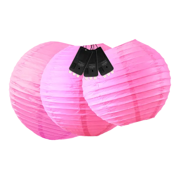 Lampion extérieur Led Rose - SkyLantern.fr