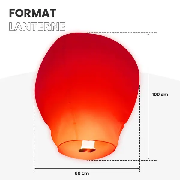 Lâcher De Lanternes Volantes Rouge - Skylantern.Fr