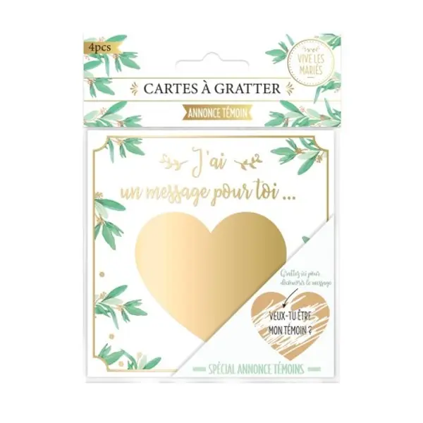 4 cartes annonces des témoins