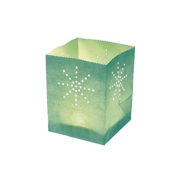 Lanterne Japonaise De Jardin Pour Bougie Bleu Turquoise