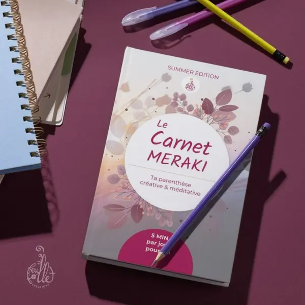 Cahier de vacances - carnet meraki - créativité / méditation / inspiration