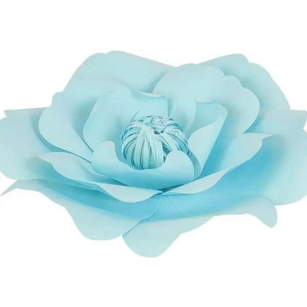 Fleur En Papier Anémone Turquoise 20 cm - SkyLantern.fr