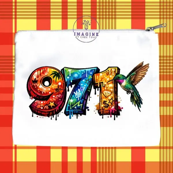 Trousse l - maquillage - sublimation - impression infusible ink - 971 - guadeloupe - graffitis - gwada