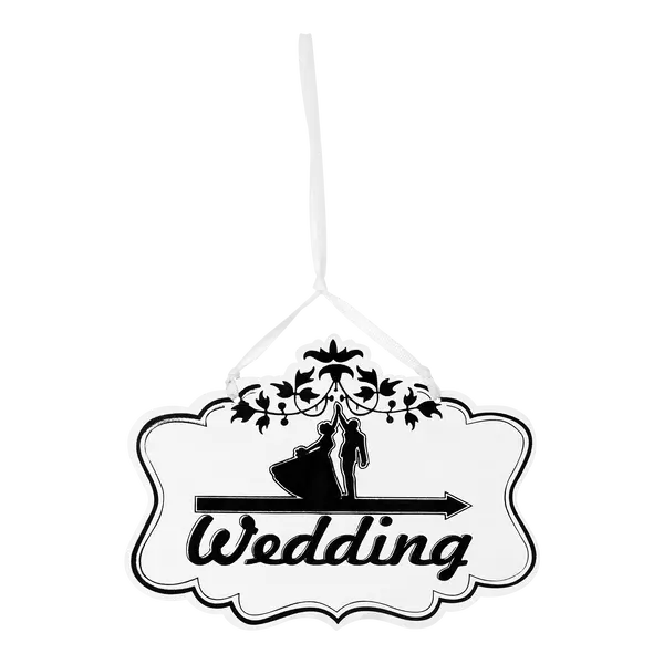 Panneau Wedding Vintage Blanc 20cm - SkyLantern.fr