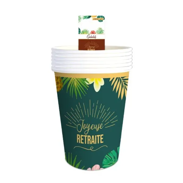 6 gobelets Retraite