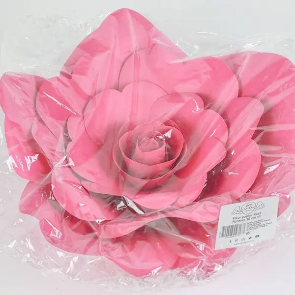 Fleur En Papier Rose Fuchsia 30 cm - SkyLantern.fr