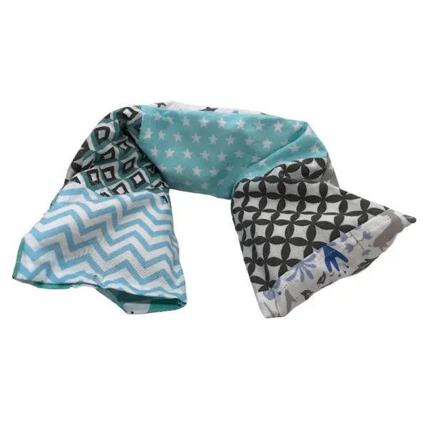 Bouillotte cervicale bleue et grise