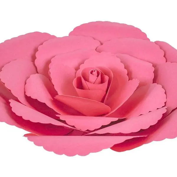 Fleur En Papier Rose Ancienne Fuchsia 30 cm - SkyLantern.fr