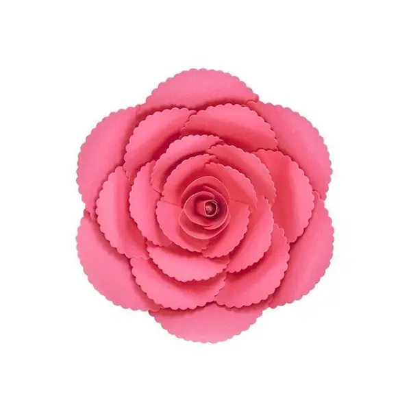 Fleur En Papier Rose Ancienne Fuchsia 20 cm - SkyLantern.fr
