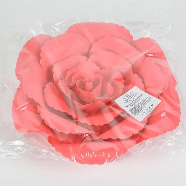 Fleur En Papier Rose Ancienne Rouge 30 cm - SkyLantern.fr