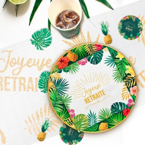 12 serviettes Retraite