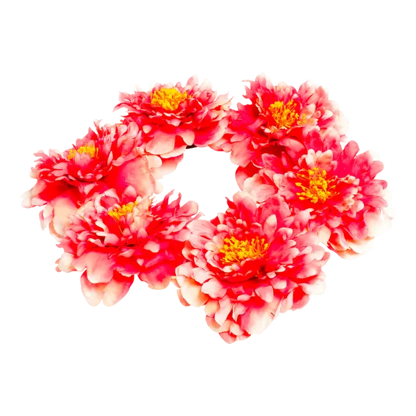 Headband pivoine pvc corail - SkyLantern.fr