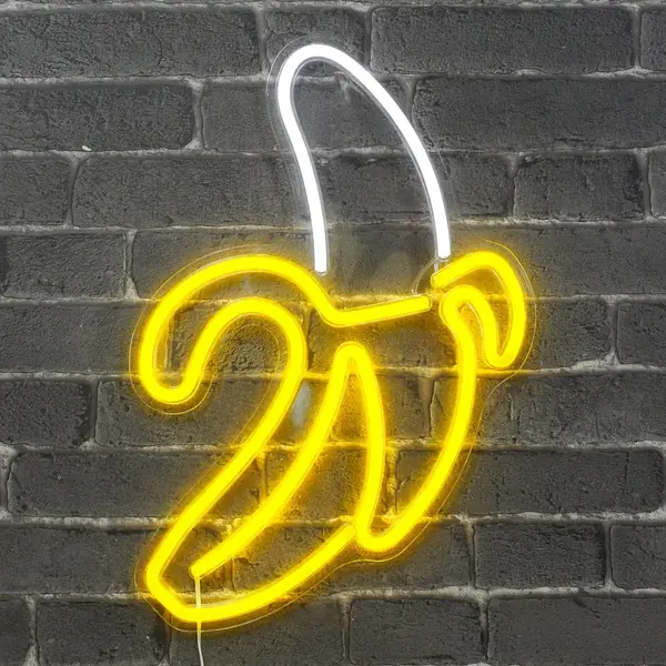 Lampe Néon Banane Blanc et Jaune Pas Cher - SkyLantern