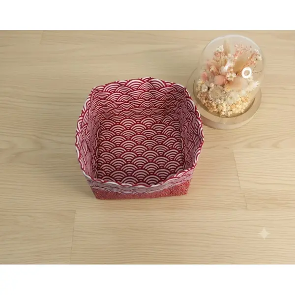 10 lingettes en coton et éponge de bambou + son panier de rangement