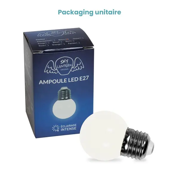 Lot 10 ampoules pour guirlandes guinguettes led e27 pas cher