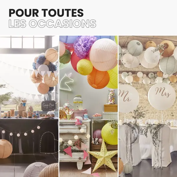 Boule De Papier Deco Vert 40 Cm - Skylantern.Fr