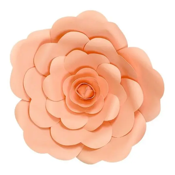 Fleur En Papier Rose Pêche 30 cm - SkyLantern.fr