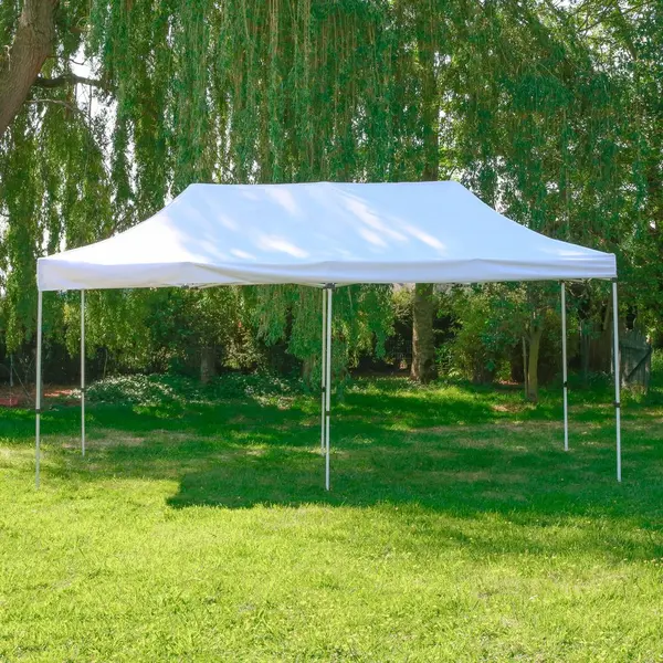 Tonnelle Pliante 3x6M Imperméable Blanche - SkyLantern.fr