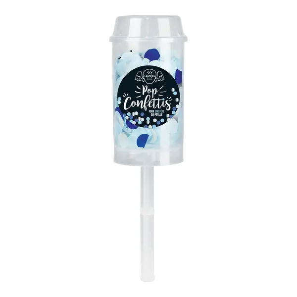 Lanceur de confettis bleu - SkyLantern.fr