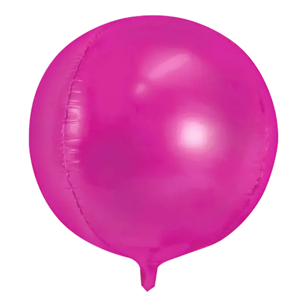 Ballon Rond Aluminium rose fuchsia 40cm - SkyLantern.fr
