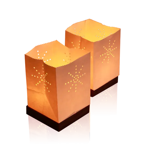 Lot de 2 Lanternes flottantes Blanches - 15cm - Skylantern.fr