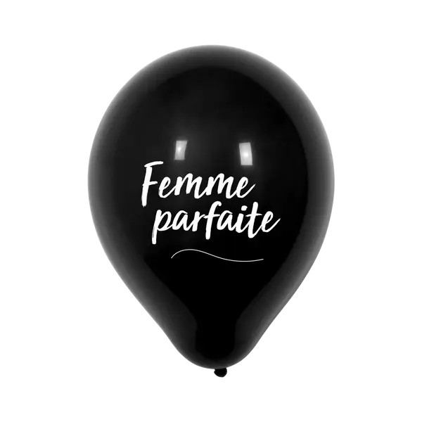 Ballon Mariage Femme parfaite Noir - SkyLantern.fr
