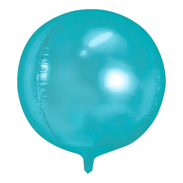 Ballon Rond Aluminium bleu 40cm - SkyLantern.fr