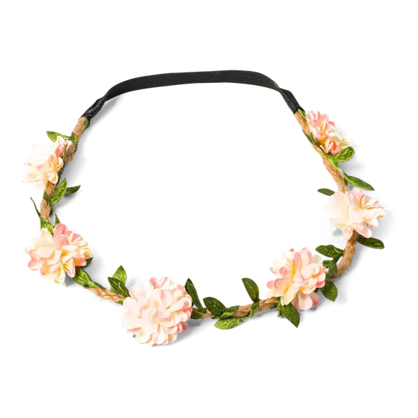 Headband Plastique Dahlia Rose 20 cm - SkyLantern.fr