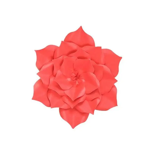 Fleur En Papier Gardénia Rouge 20 cm - SkyLantern.fr