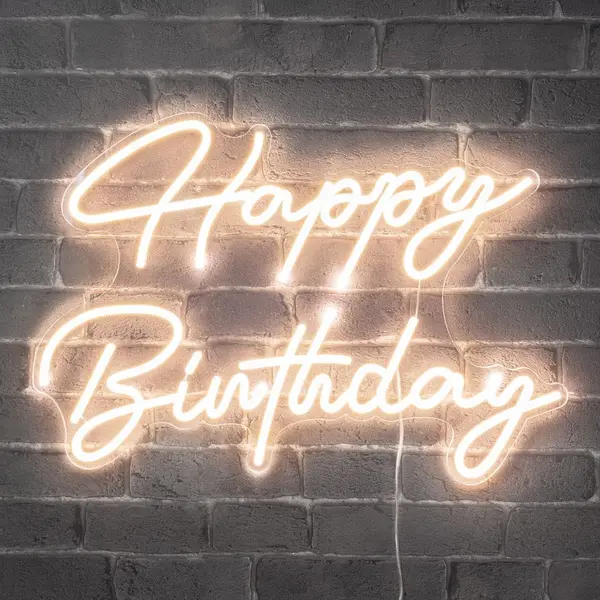 Enseigne Neon Happy Birthday - SkyLantern.fr