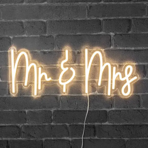 Enseigne Neon Mr & Mrs - SkyLantern.fr