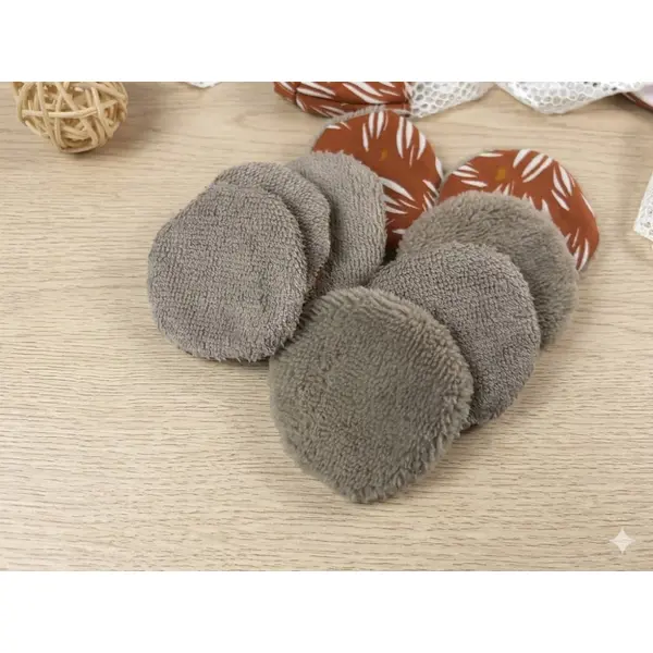 Ensemble de beauté lingettes démaquillantes en éponge de bambou/coton