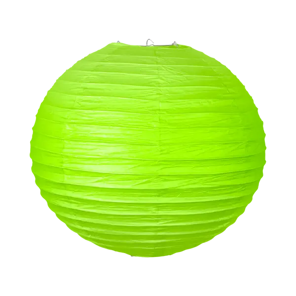 Boule De Papier Deco Vert 40 Cm - Skylantern.Fr