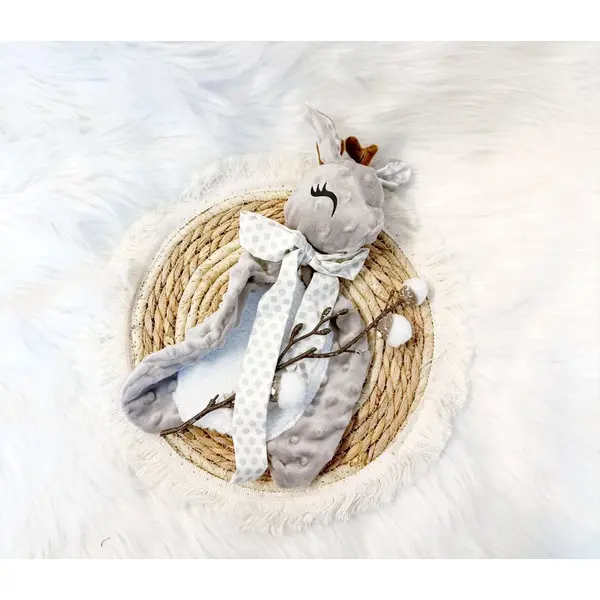 Doudou petit faon couleur taupe