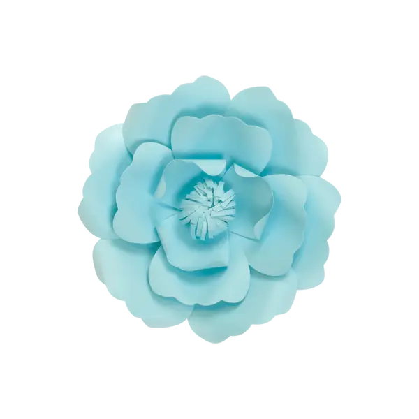 Fleur En Papier Anémone Turquoise 20 cm - SkyLantern.fr