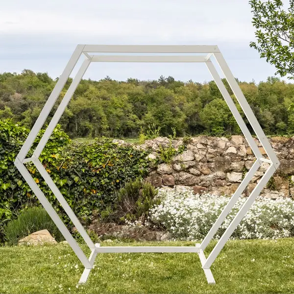 Arche de Mariage Double Hexagonale - SkyLantern.fr