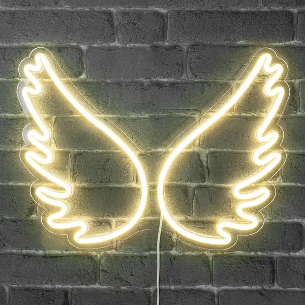 Enseigne Neon Ailes d'Ange 45CM - SkyLantern.fr